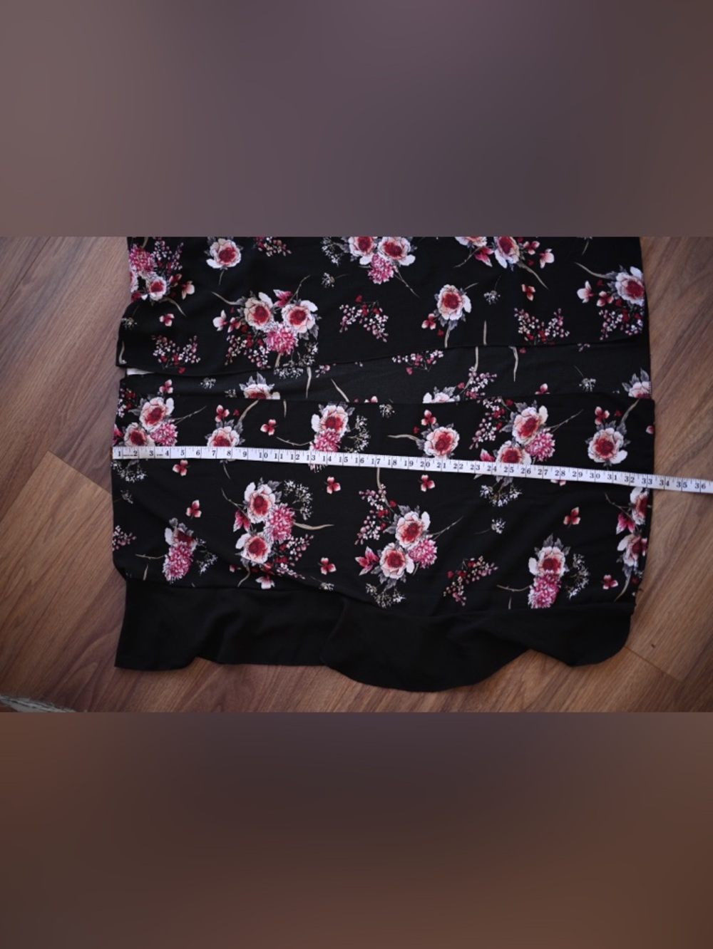 Black Floral Ruffle Kimono Jack & Missy - OS Whimsigoth Fairycore Emo - Picture 9 of 9